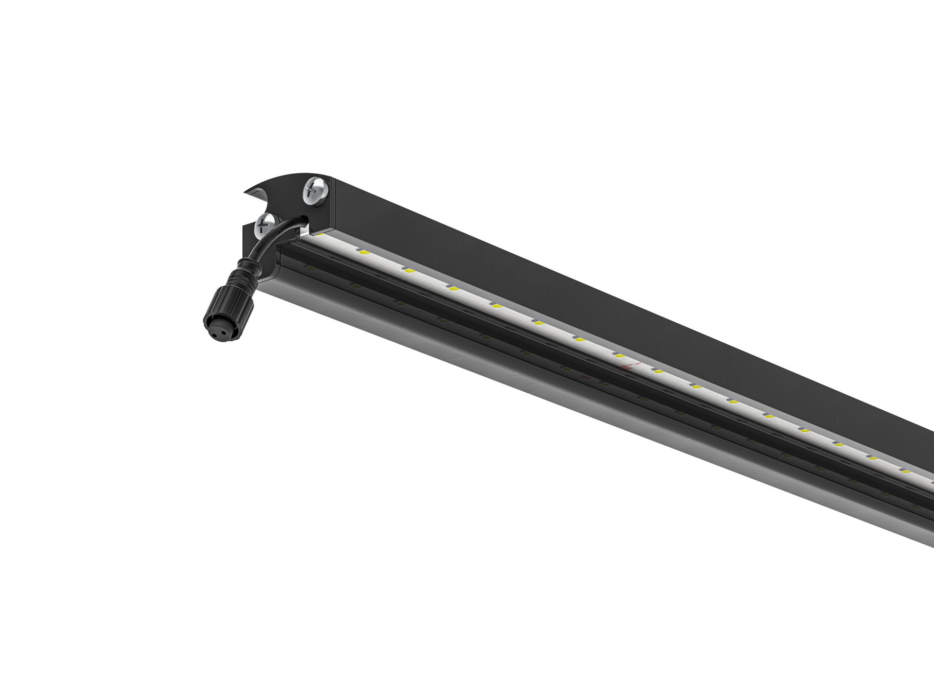LED Prestige Leuchtleiste 196 cm — anthrazit für Stabmatte/Gabione