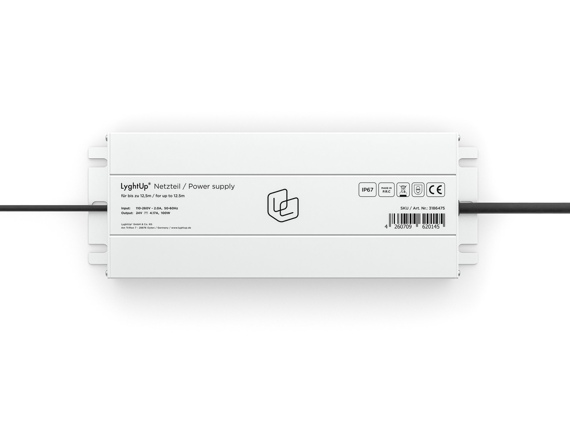 Niedervolt Netzteil — 100W, 24V, EU