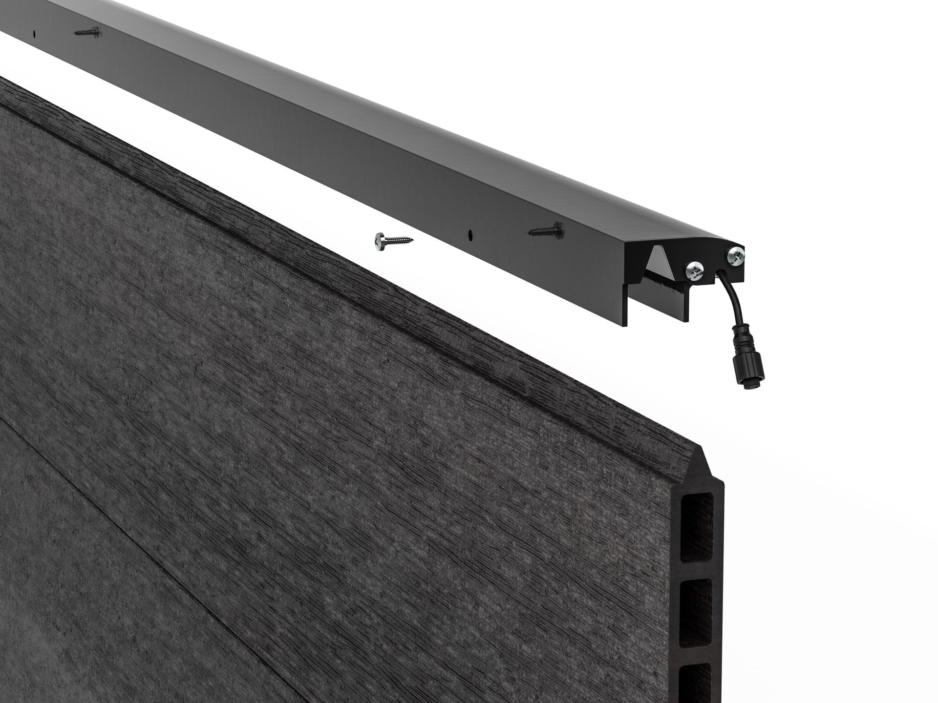 LED Prestige Leuchtleiste 173,3 cm — anthrazit für WPC/Alu