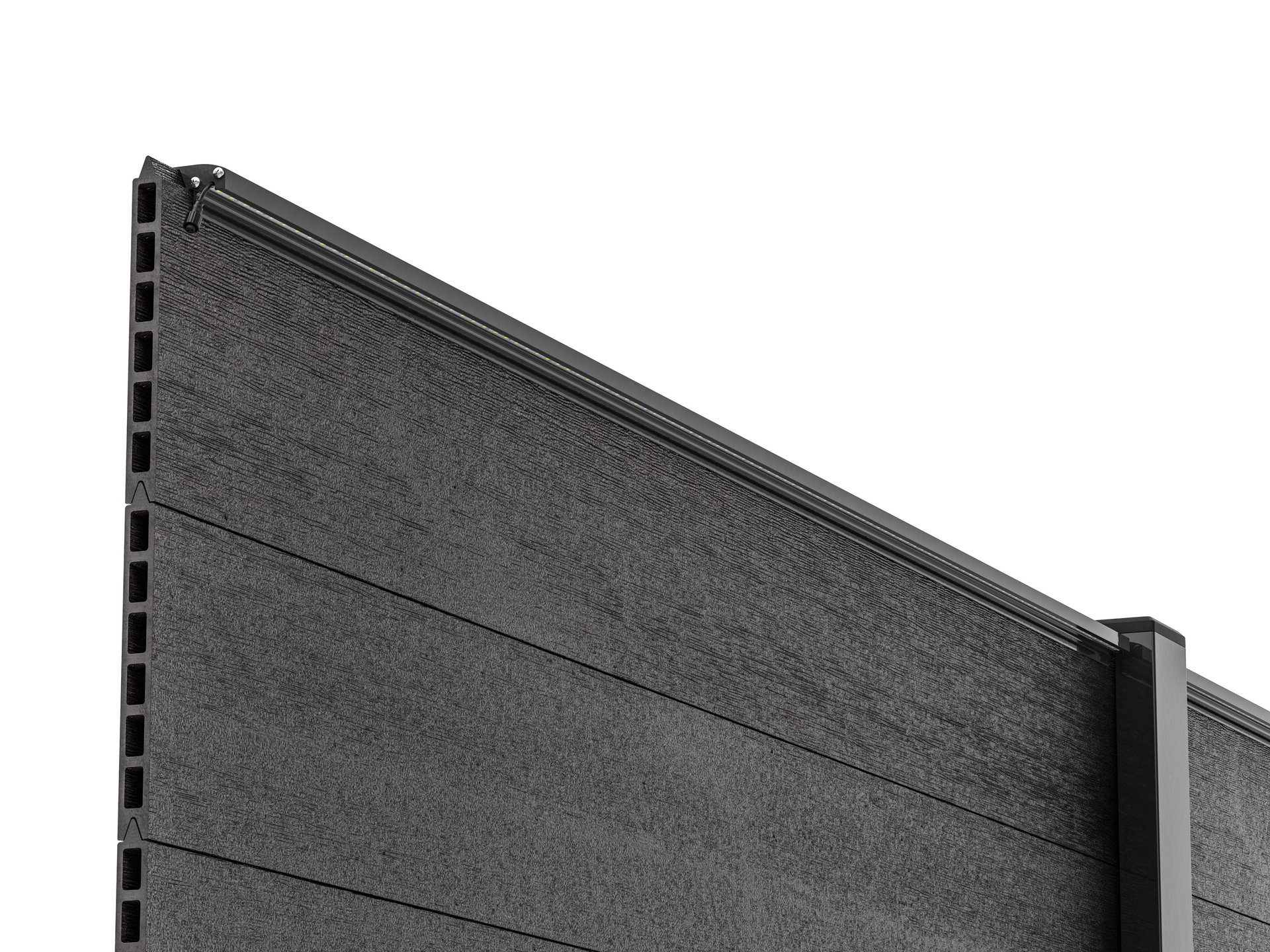 LED Prestige Leuchtleiste 173,3 cm — anthrazit für WPC/Alu
