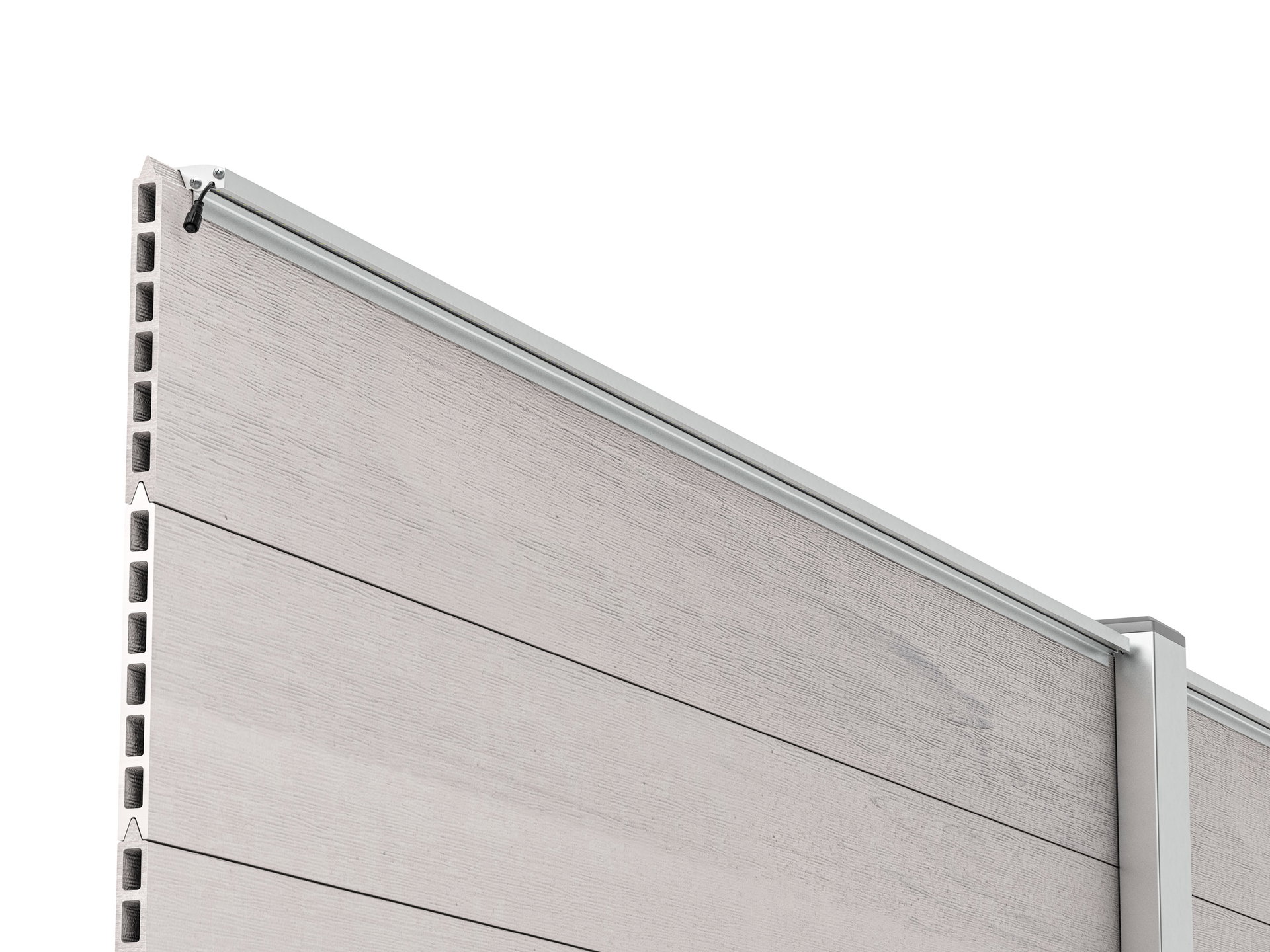 LED Prestige Leuchtleisten Starter-Set 5x 173,3 cm — silber für WPC/Alu