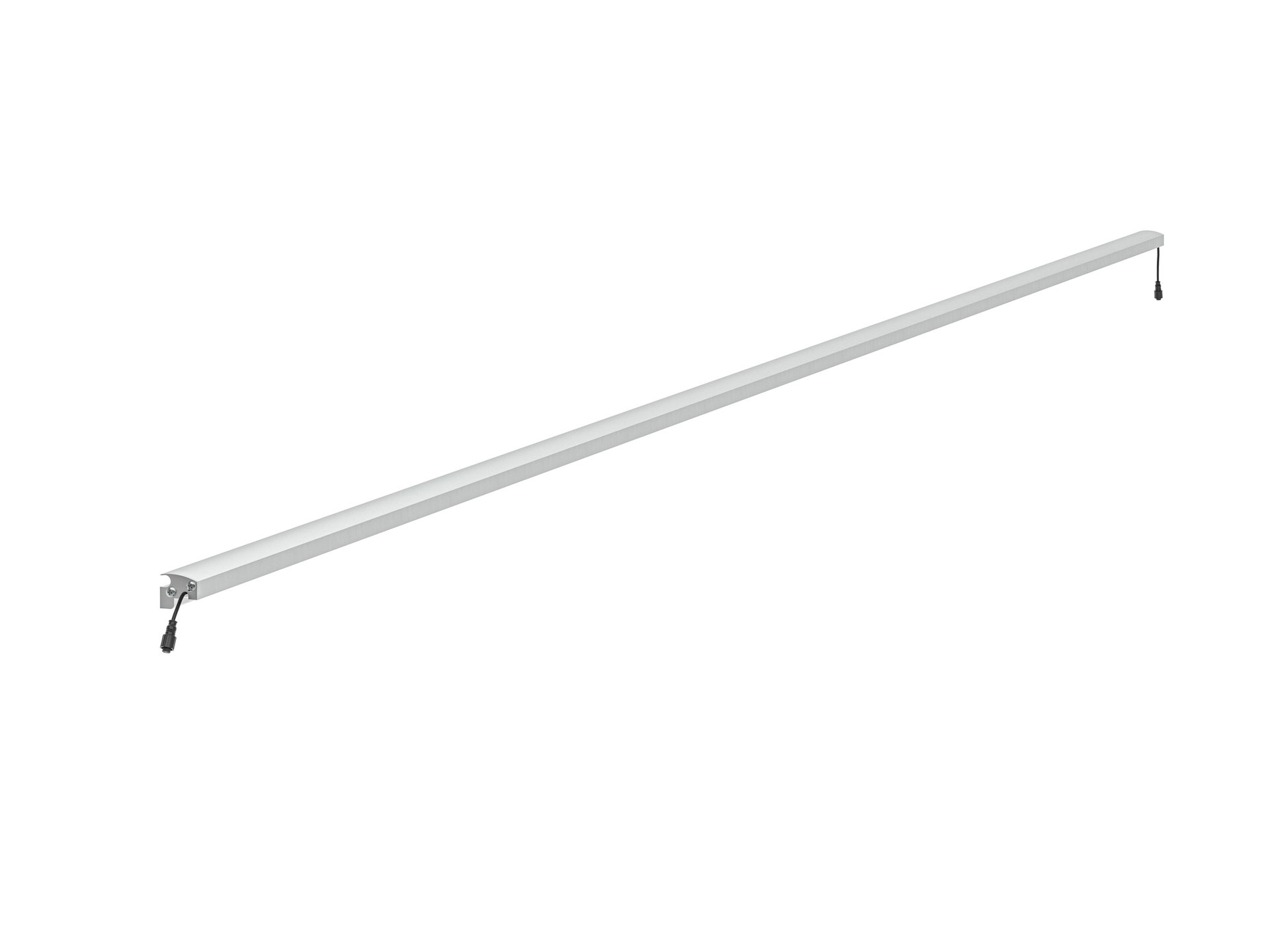 LED Prestige Leuchtleiste 196 cm — silber für Stabmatte/Gabione